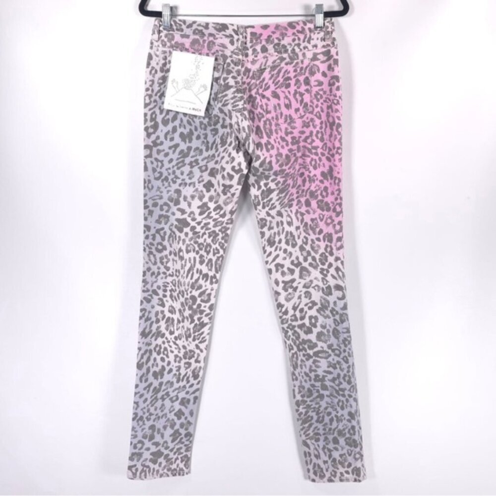 NWT RVCA x Erin Wasson‎ RARE Leopard Print Colored Splotch Skinny Jeans Size 29
